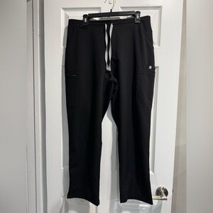 Figs Black Yola Scrub Pants Size Petite Large